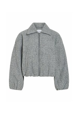 VILA, BOMBERJACKE REISSVERSCHLUSS - Bomberjacke - medium grey melange