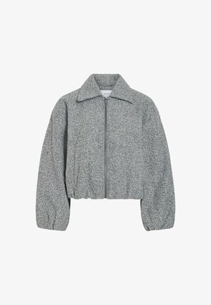 VILA, BOMBERJACKE REISSVERSCHLUSS - Bomberjacke - medium grey melange