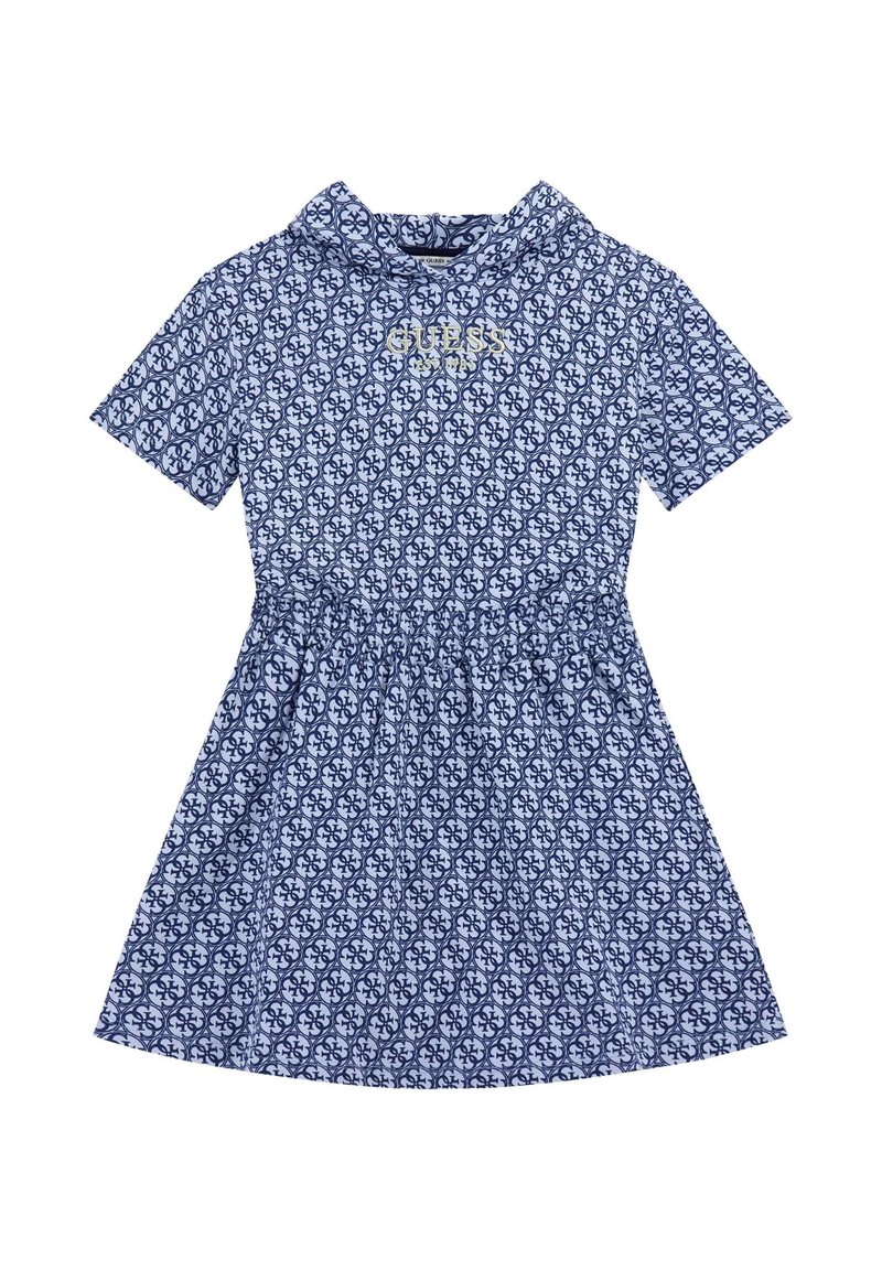 Guess HOODED ACTIVE - Freizeitkleid - hellblau