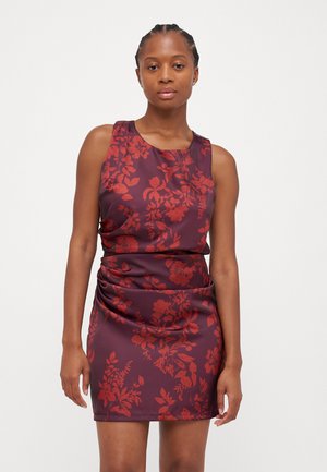 AUTUMN WEDDING SASHA BACK CROSS MINI - Cocktail dress / Party dress - brown/burnt orange