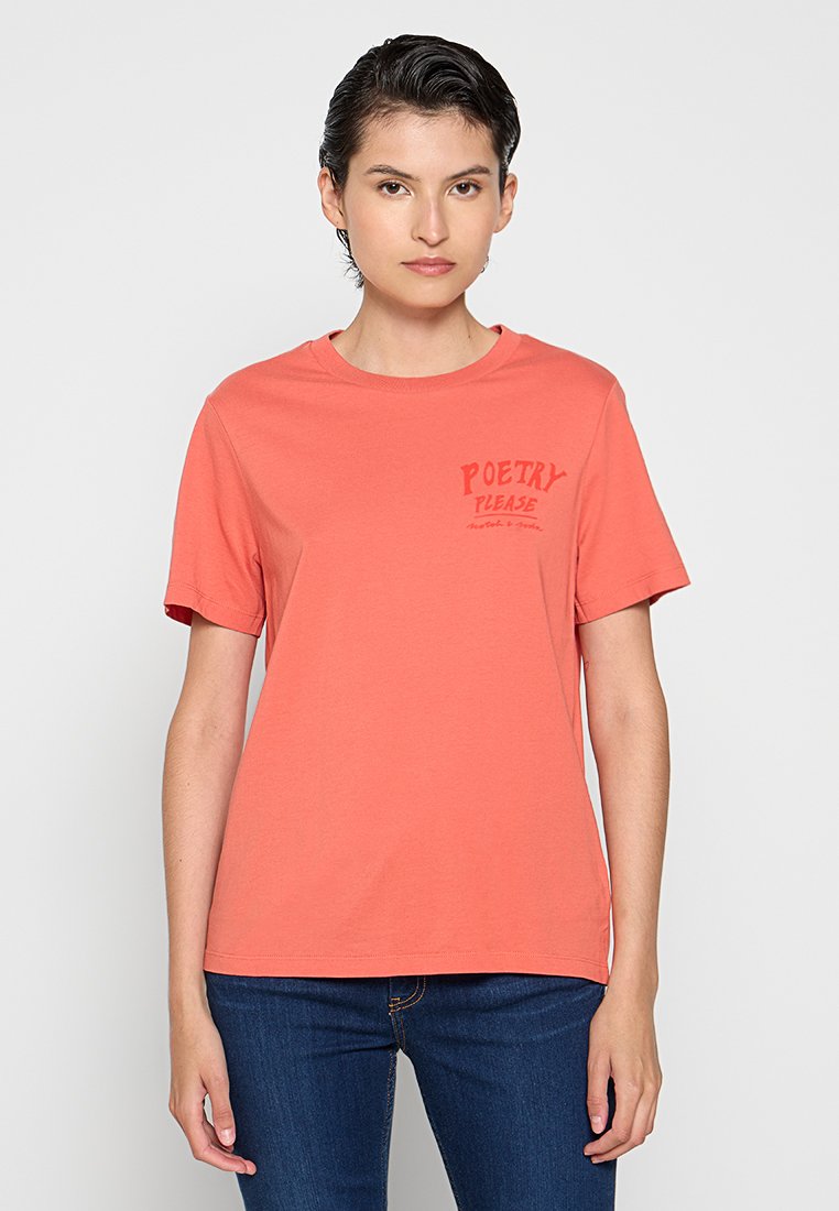 Scotch & Soda T-shirt print koraalrood Scotch & Soda T-shirt print koraalrood