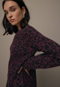 Next LEOPARD ANIMAL REGULAR FIT - Robe pull - red berry