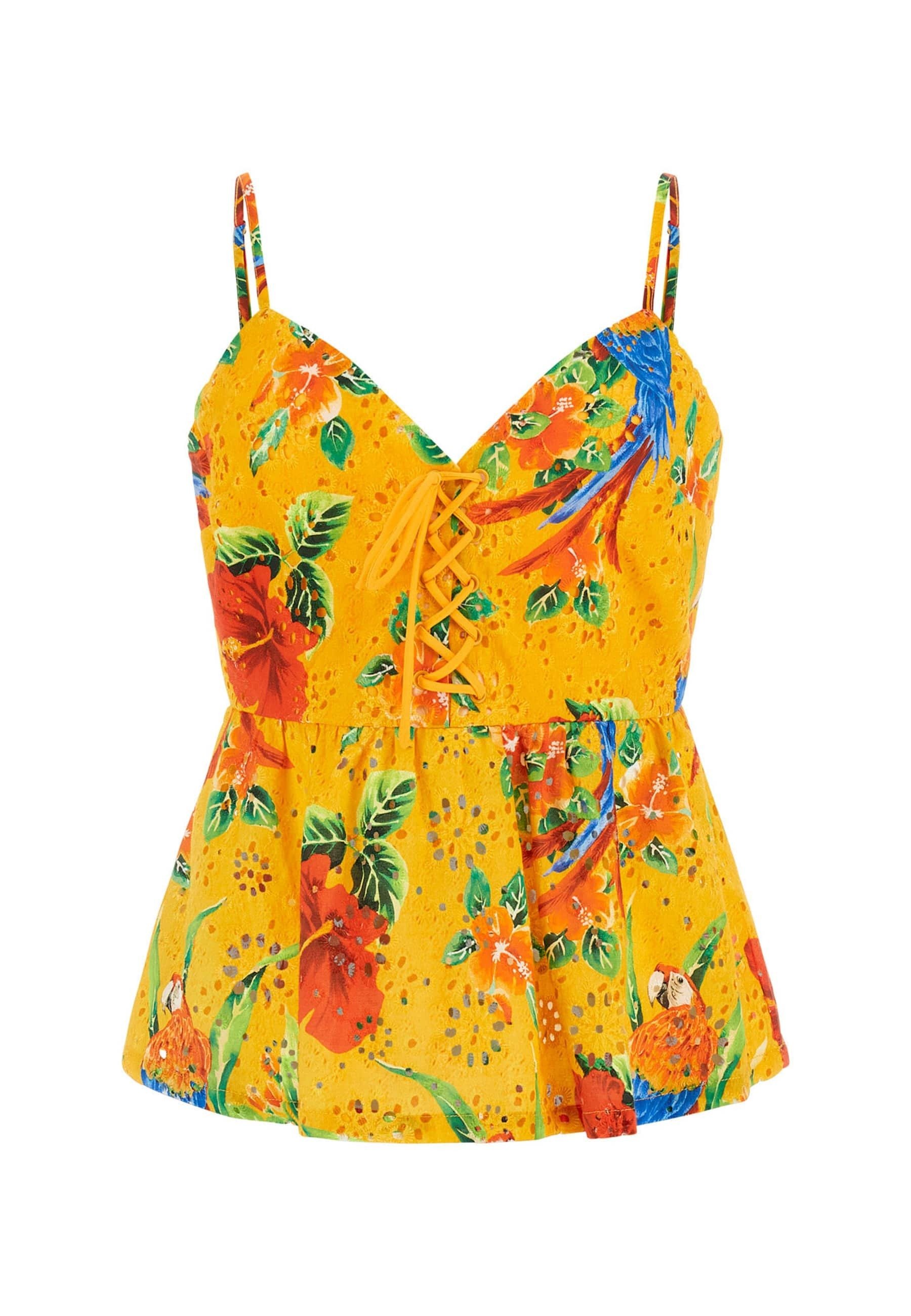 yellow guess top