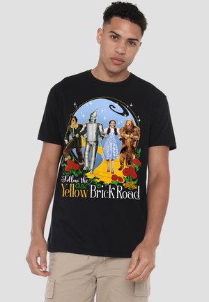 Cotton Soul, THE WIZARD OF OZ YELLOW BRICK ROAD - Print T-shirt - black