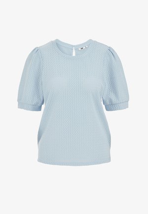 WE Fashion, Nyomott mintás póló - light blue
