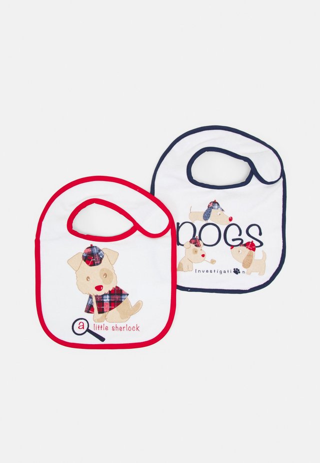 BIBS 2 PACK UNISEX - Bib - bright white
