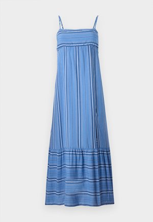 Hollister Co. BABYDOLL MAXI - Maxikjole - dark blue/white