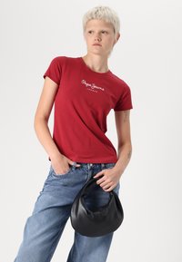 Gina Tricot LOW WIDE - Široke kavbojke - blue