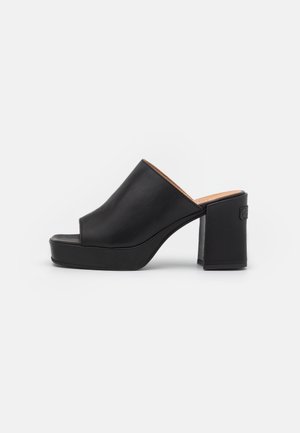 Mules à talons - black