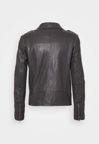 Serge Pariente ROCKY - Casaco de couro - grey