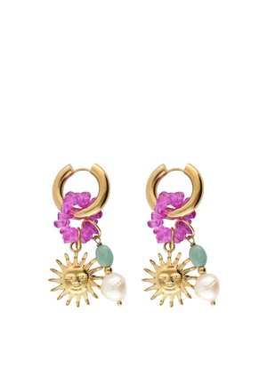 MORE WITH SUN AND BEADS - Ohrringe - goudkleurig