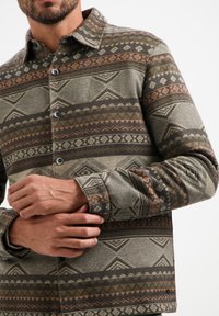 NO EXCESS PATTERNED JACQUARD - Summer jacket - taupe