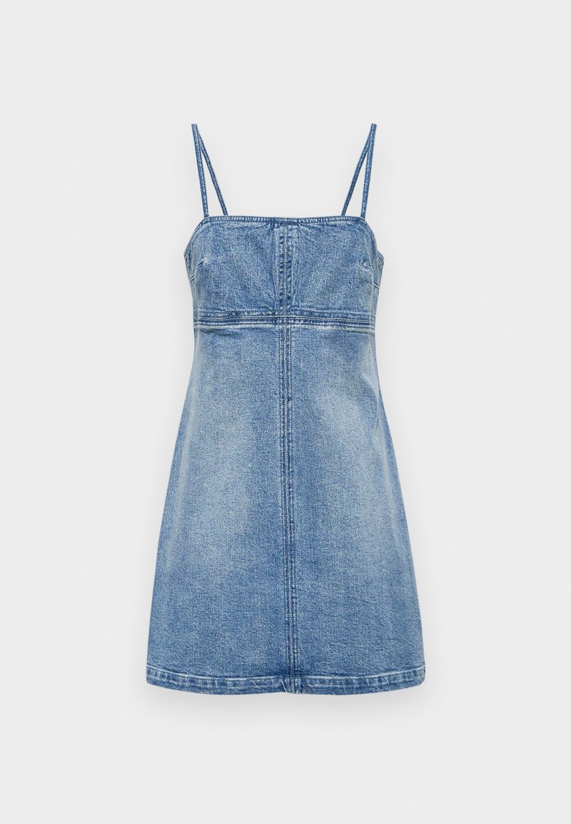 denim dress michael kors Michael Kors Kids Belted Denim Dress | Blue