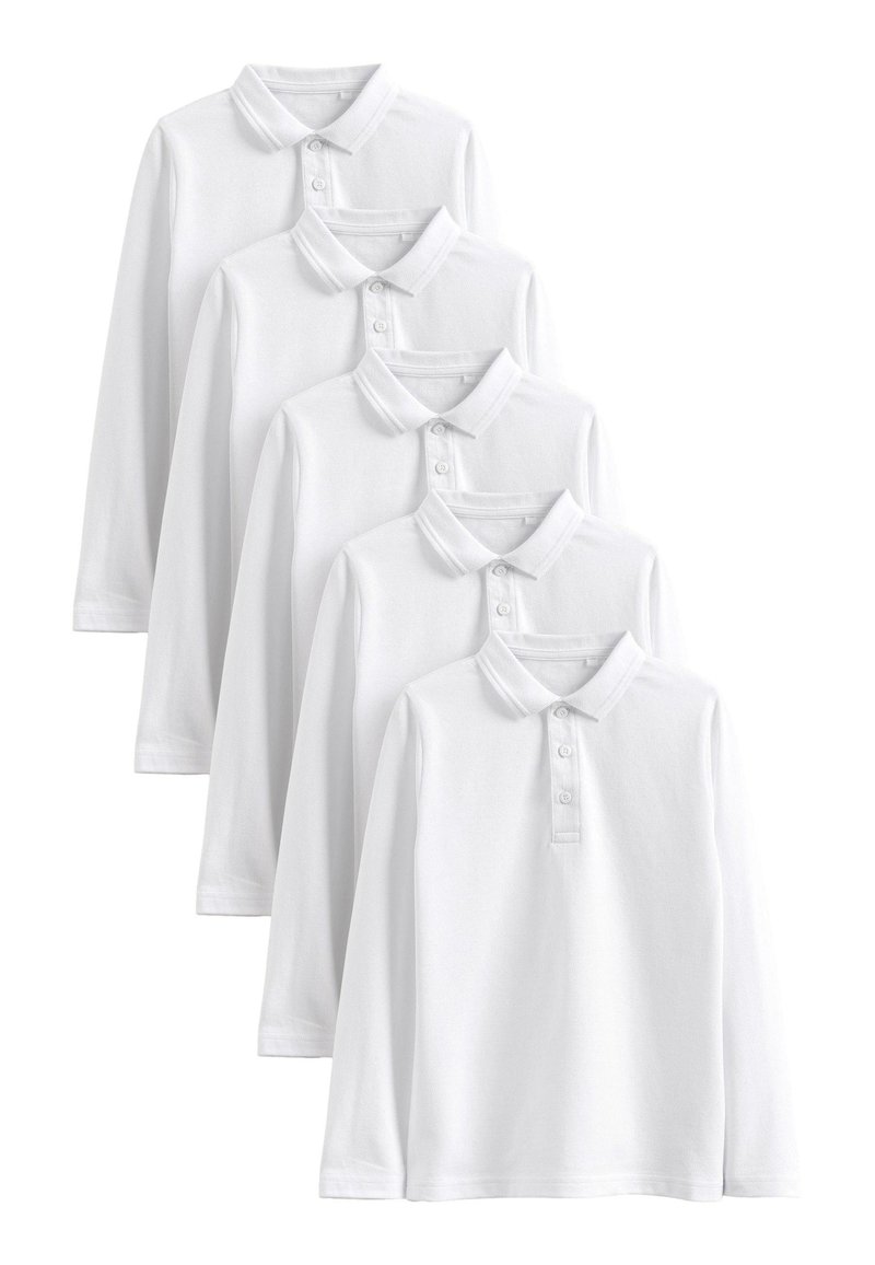 Next - SCHOOL 5 PACK - Poloshirt - white, Vergroten