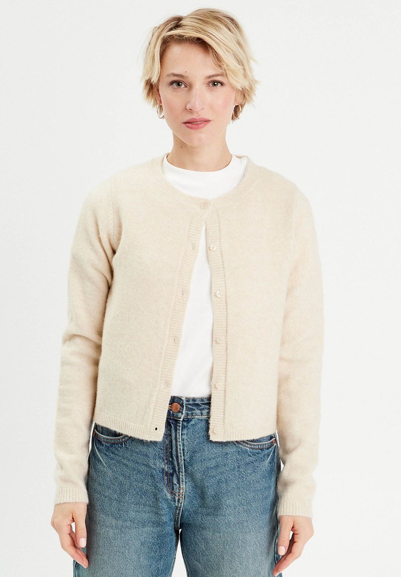 Cache Cache GEKNÖPFTE MIT LANGEN ÄRMELN - Gilet - ecru