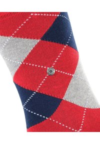 Burlington KING RAUTENMUSTER LOGOEMBLEM - Calcetines - rot/blau/grau