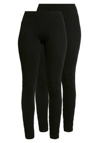 2 PACK - Leggings - black
