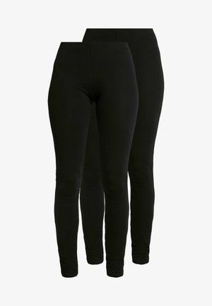2 PACK - Leggings - black