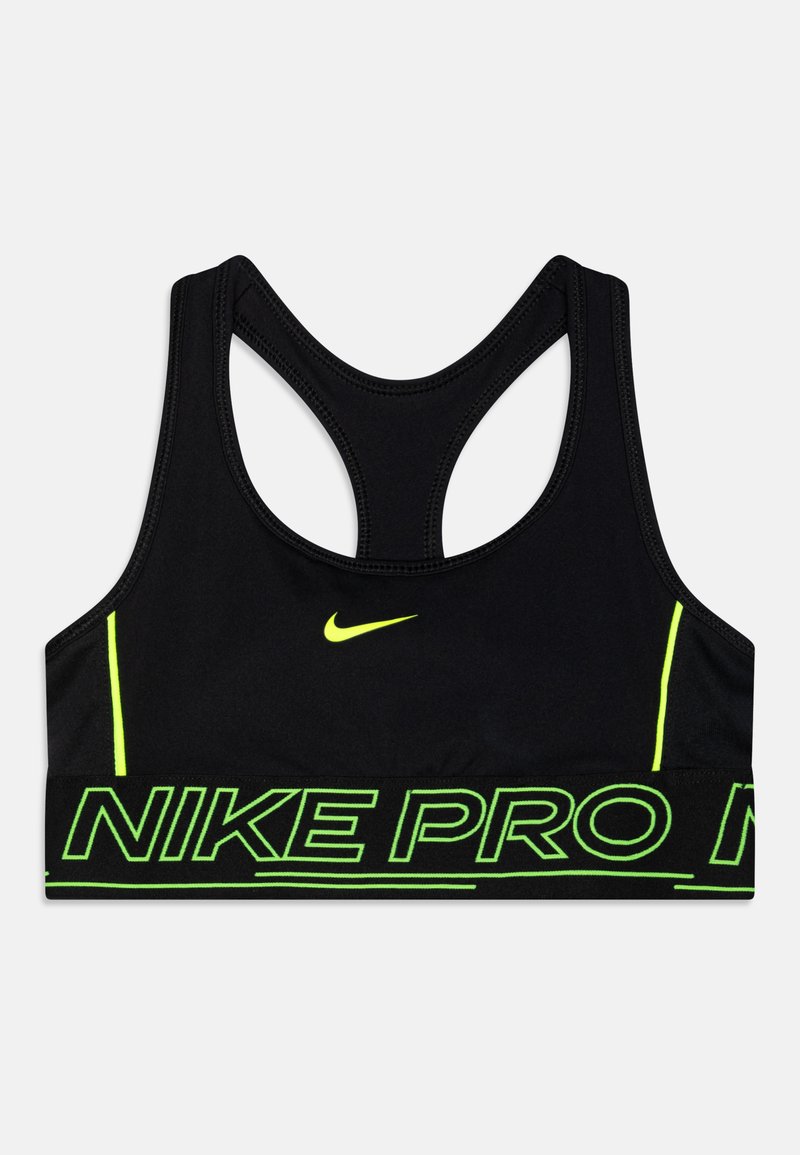 Nike Performance PRO DF BRA SPORT PACK - Športová podprsenka - black/volt
