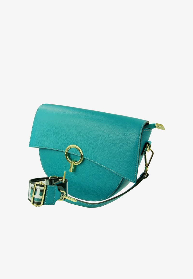 DrachenLeder JUGEND CITY - Schoudertas - türkis