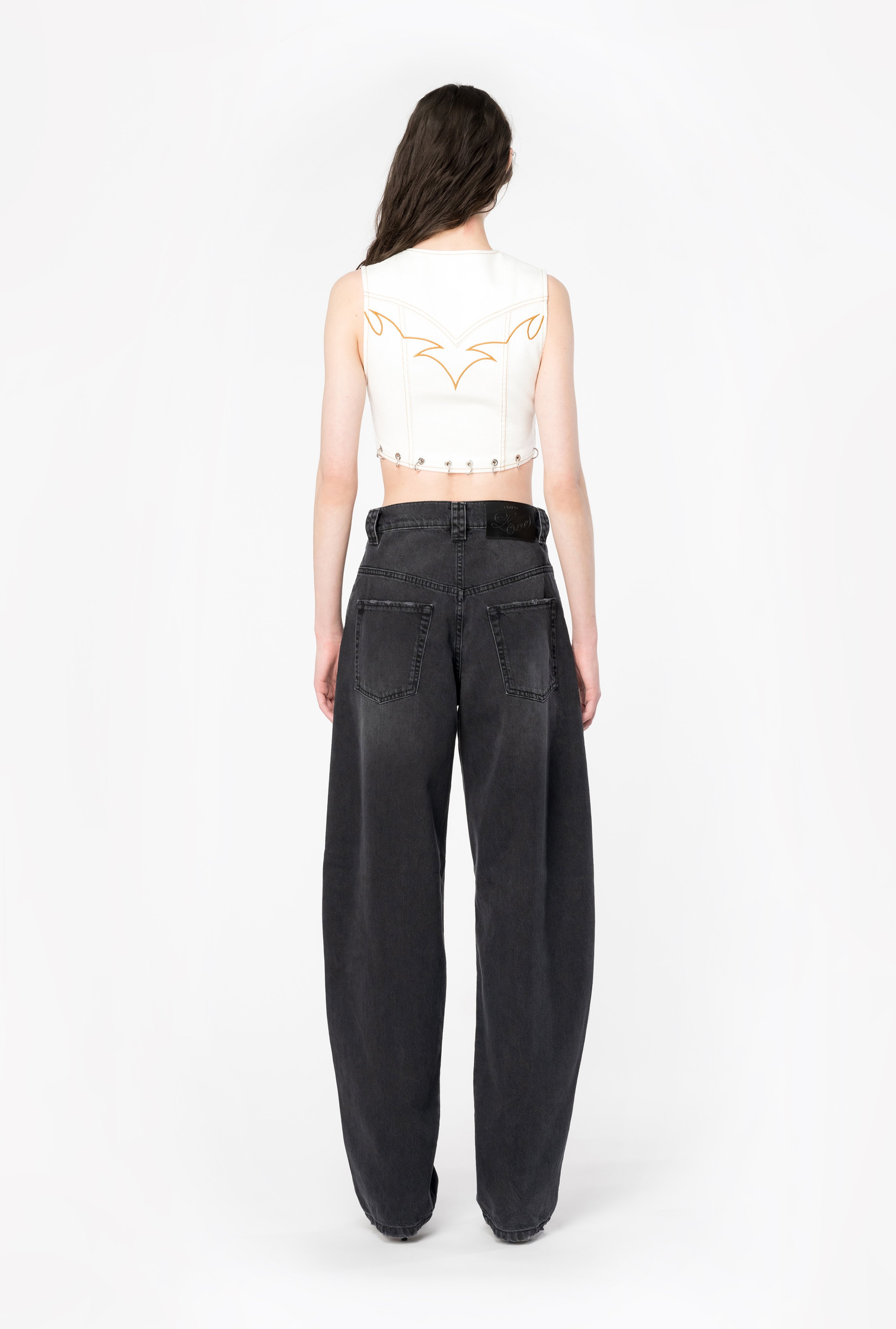 【PINKO】ELOISE EGG DENIM GOLDEN WASH Pinko Eloise Egg Denim Golden Wash | ShopSimon