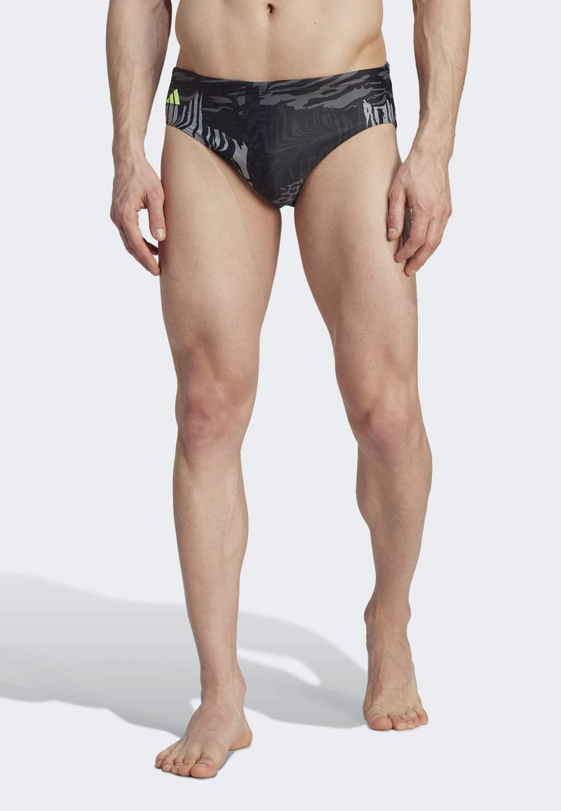 adidas Performance GRAPHIC Badehose Slip grey grey five carbon