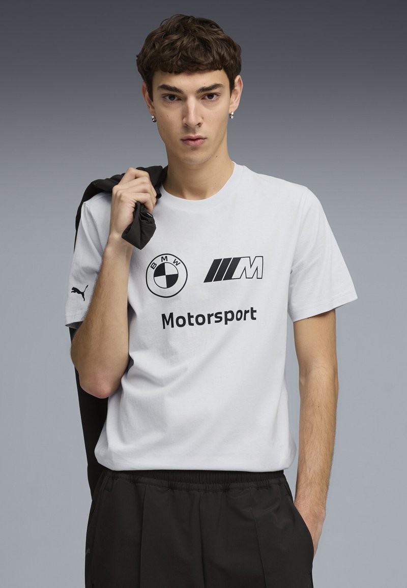 Puma BMW MMS ESS LOGO - Triko s potiskem - silver mist