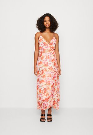 VILA VIGILLA SINGLET WRAP ANKLE DRESS - Robe longue - birch/meg