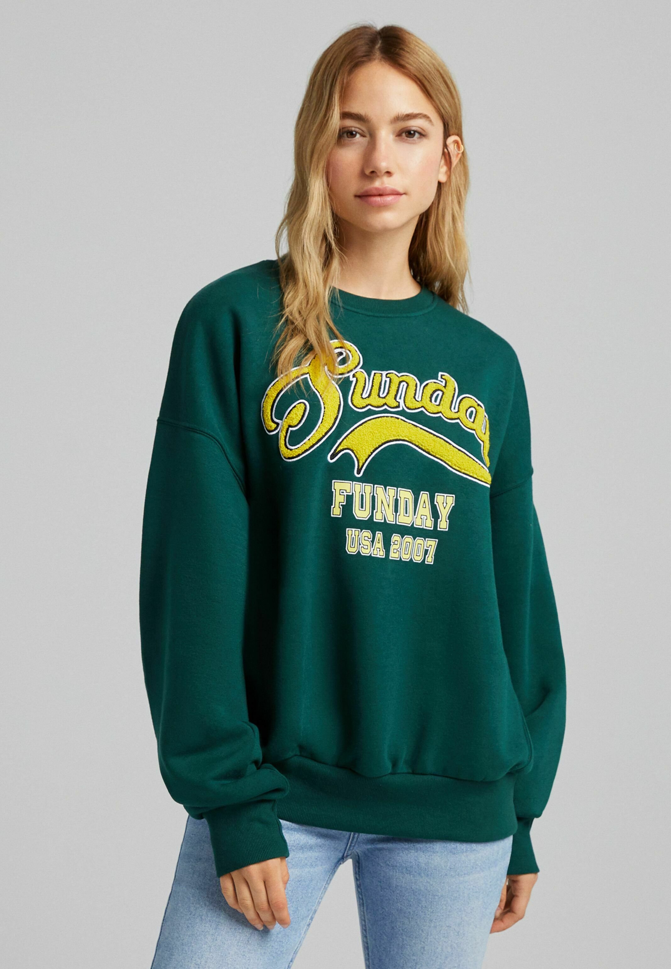 oversize pullover oliv