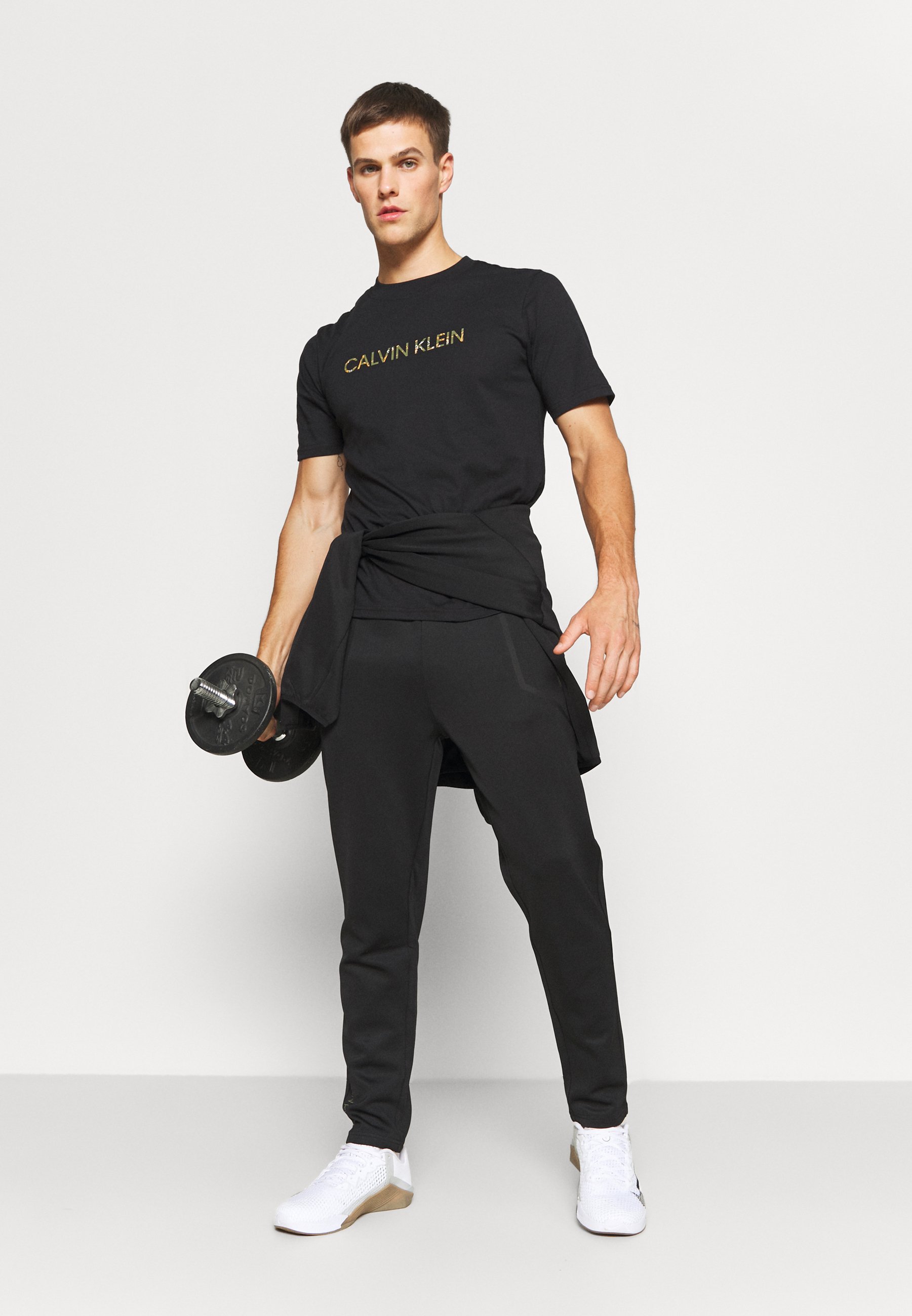 Calvin Klein Performance WO PANT - Trainingsbroek - black/capulet  olive/zwart - Zalando.nl
