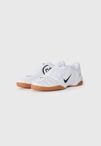 Nike Sportswear T90 - Sneaker low - white/black/gold-coloured/gum med brown