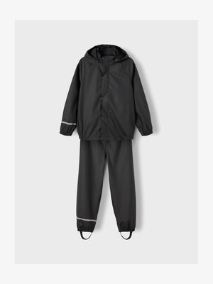 NKNDRY RAIN SET UNISEX - Lietaus kelnės - black