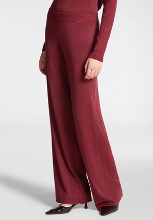 Elena Mirò A GAMBA DRITTA - Pantalones - bordeaux