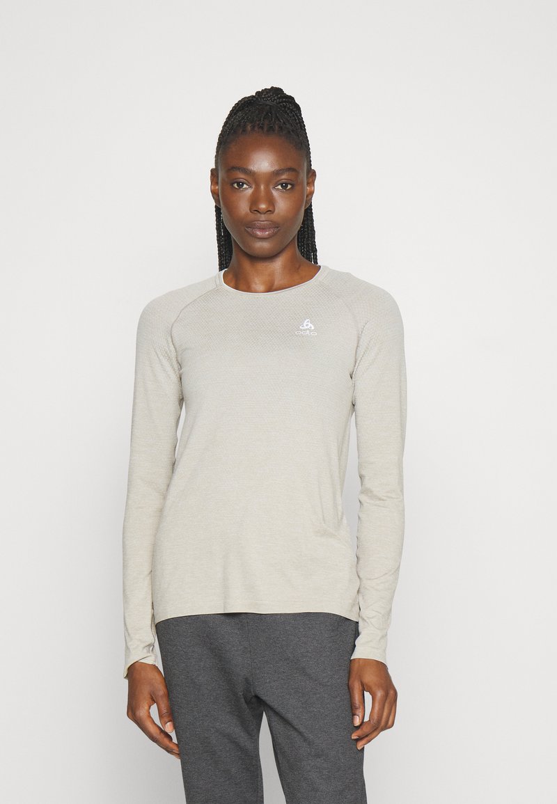 ODLO CREW NECK ESSENTIAL SEAMLESS - Top dugih rukava - silver cloud