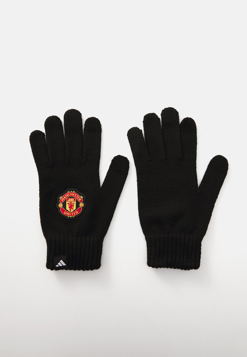 adidas Performance MUFC - MANCHESTER UNITED GLOVES - Klubska moštva - black/red