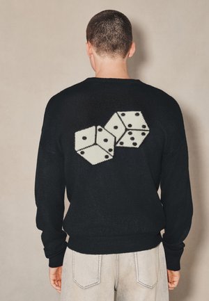 Next REGULAR FIT - EDIT GRAPHIC CREW NECK  - Jumper - black