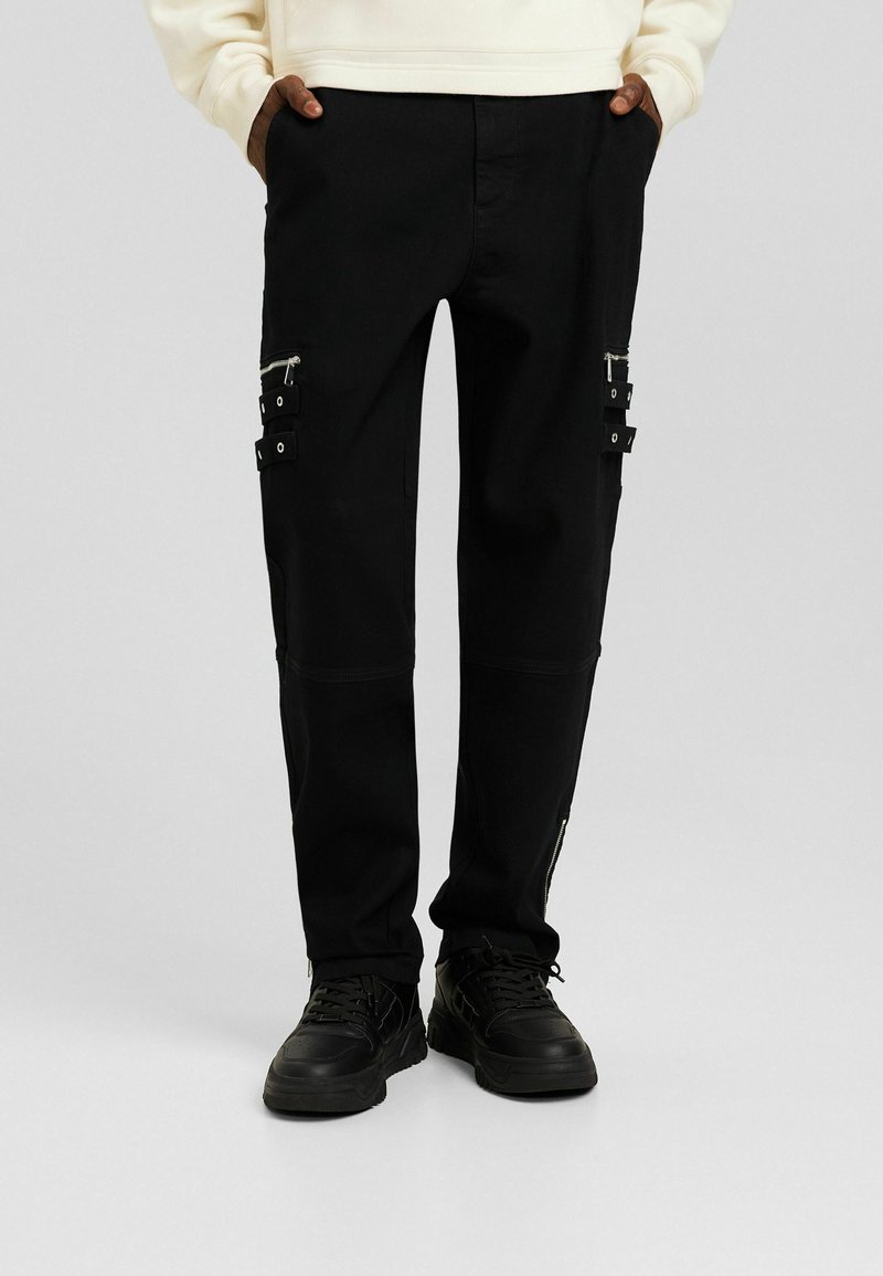 Bershka Trousers black Zalando.ie