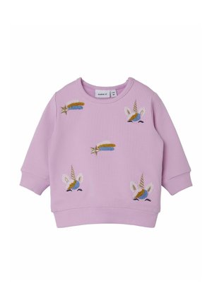 Name it REGULAR FIT - Felpa - pastel lavender