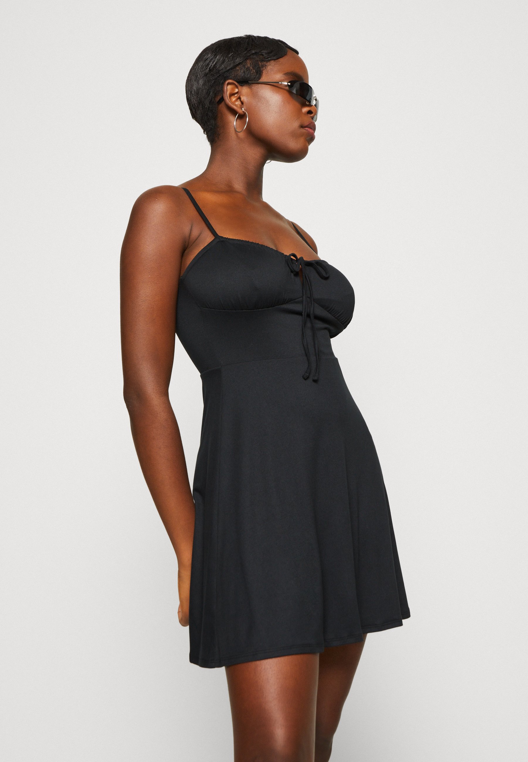 Hollister Co. BARE SHORT DRESS - Jersey dress - black - Zalando.ie