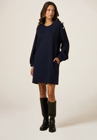 Oltre CON BOTTONI - Jurk - blu
