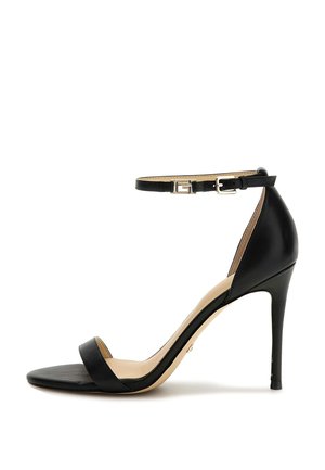 High heeled sandals - schwarz