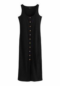 Next SQUARE NECK BUTTON DOWN COLUMN - Trikotaažkleit - black