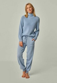 YOU LOOK PERFECT BELLA - MERINO WOOL LOUNGEWEAR - Nachtwäsche Hose - himmelblau