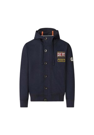 Hackett London HERITAGE RALLY  - Tröja med dragkedja - midnight blue