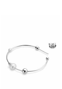 Jane Kønig BIG ATOMIC PEARL HOOP - Pojedinačna naušnica - silver coloured