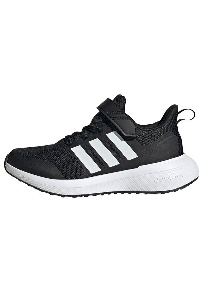 adidas Performance FORTARUN 2.0 CLOUDFOAM ELASTIC LACE STRAP - Zapatillas de entrenamiento - core black cloud white core black