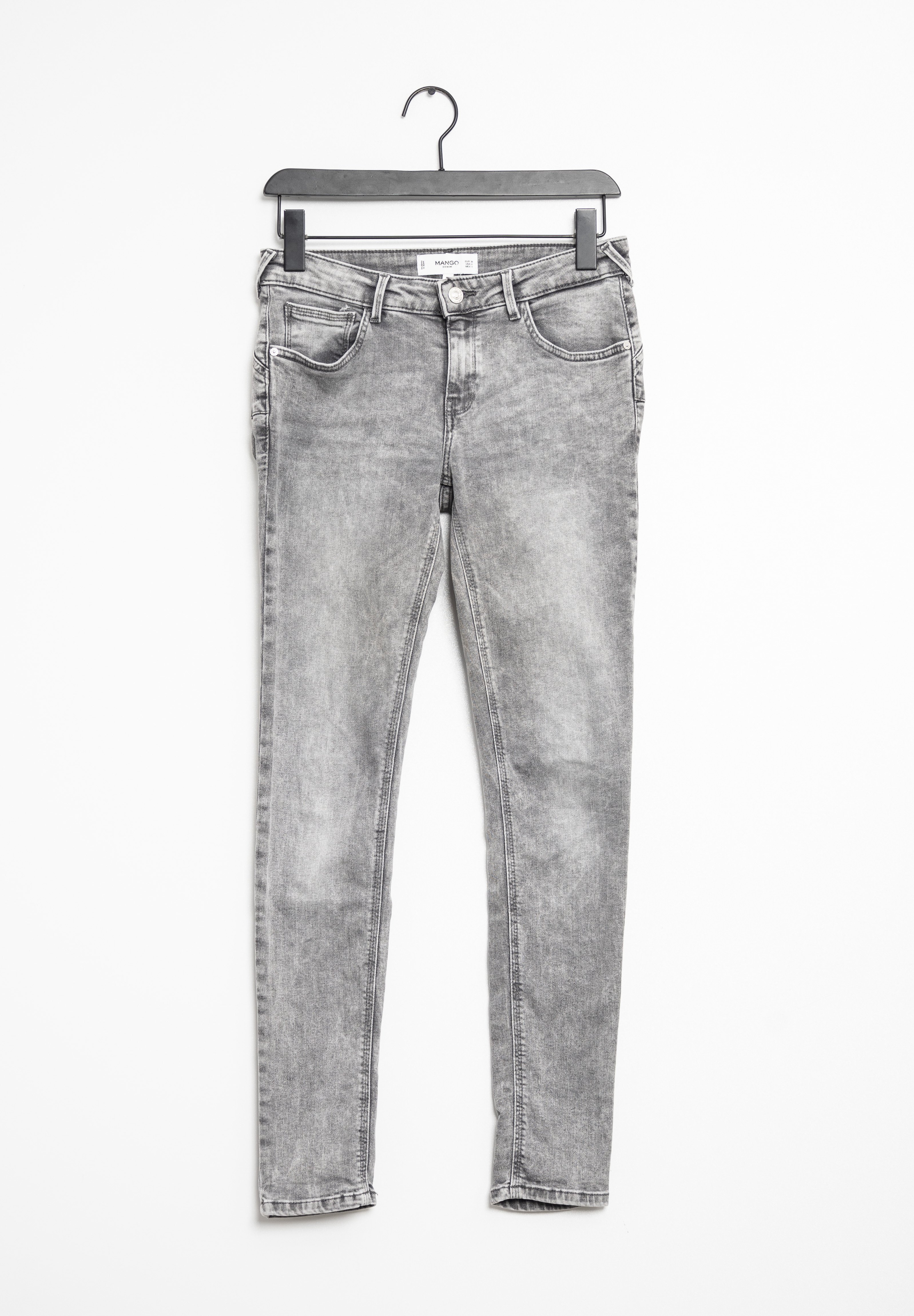 Mango Vaqueros pitillo - grey/gris - Zalando.es
