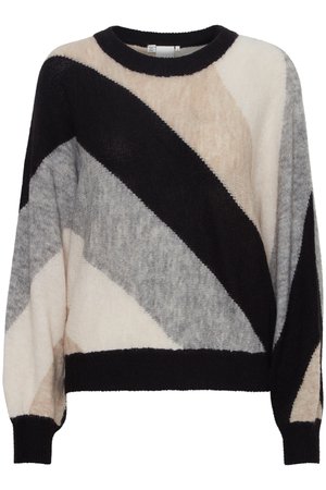 ICHI, IHKAMARA LS - Strickpullover - black