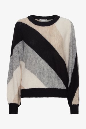 ICHI, IHKAMARA LS - Strickpullover - black