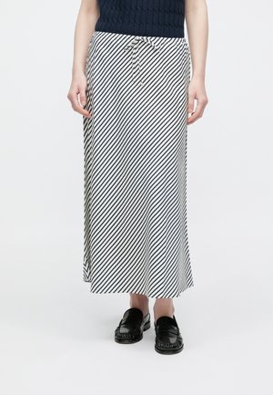 TWILL BIAS - Suknja A kroja - dark night navy